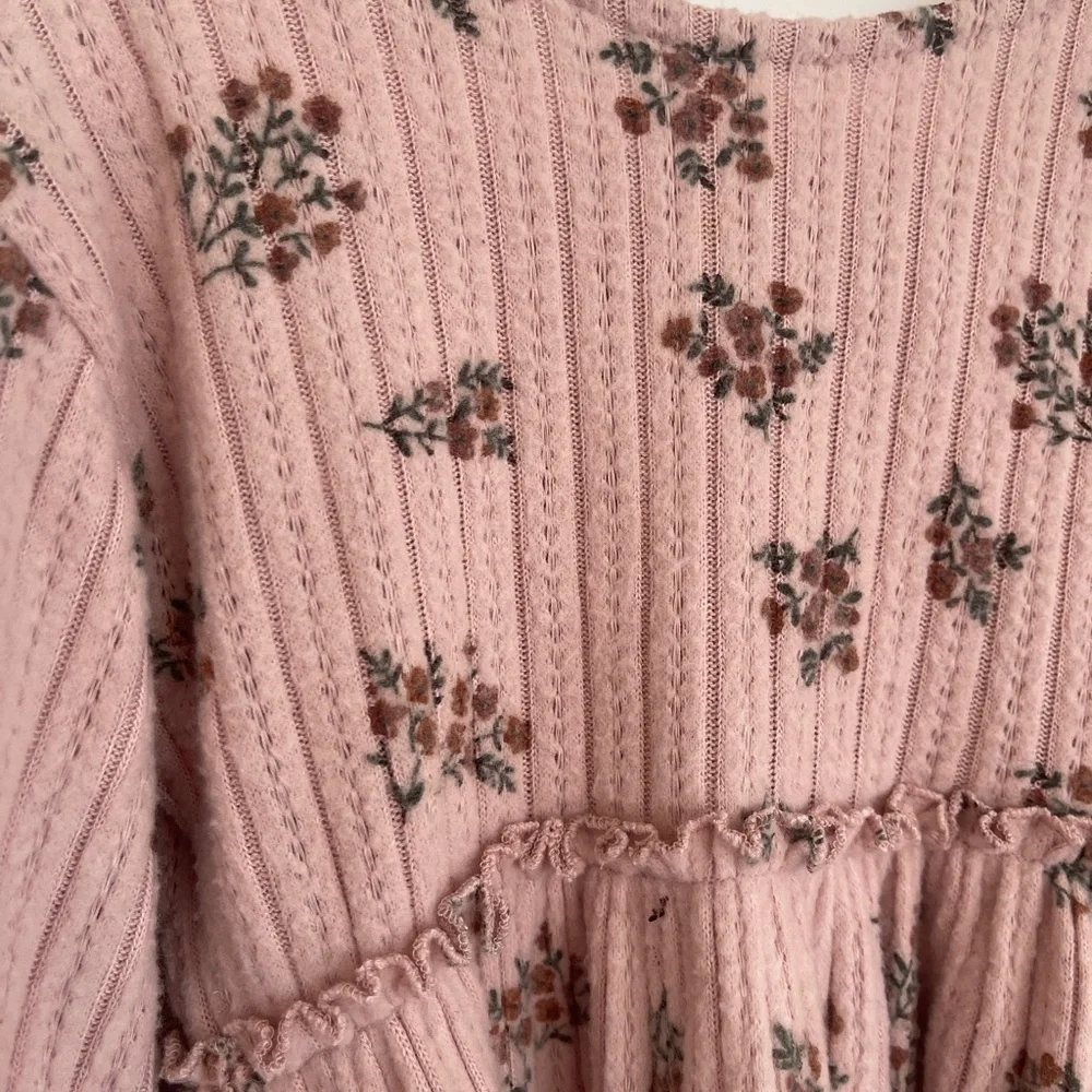 Zara Pink Floral Kids Dress